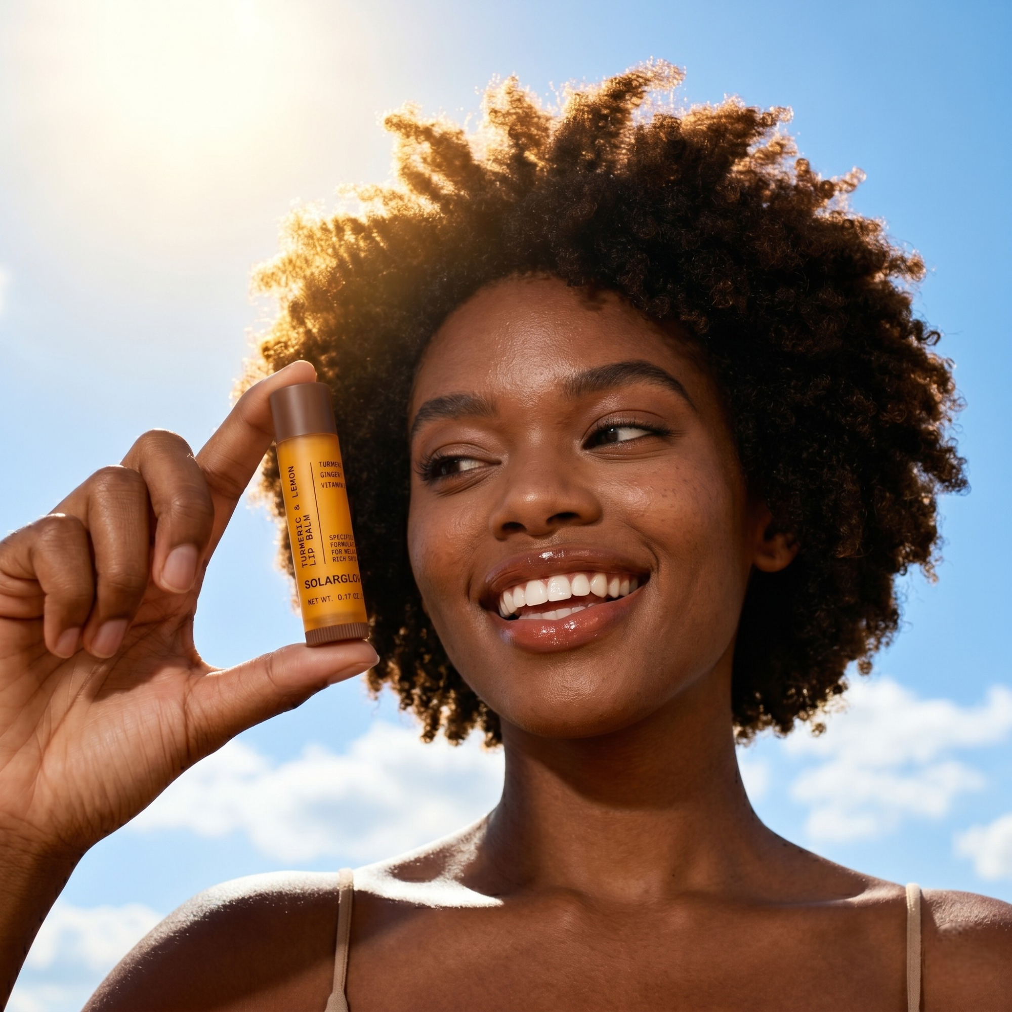 Turmeric & Lemon Lip Balm for Dark Lips